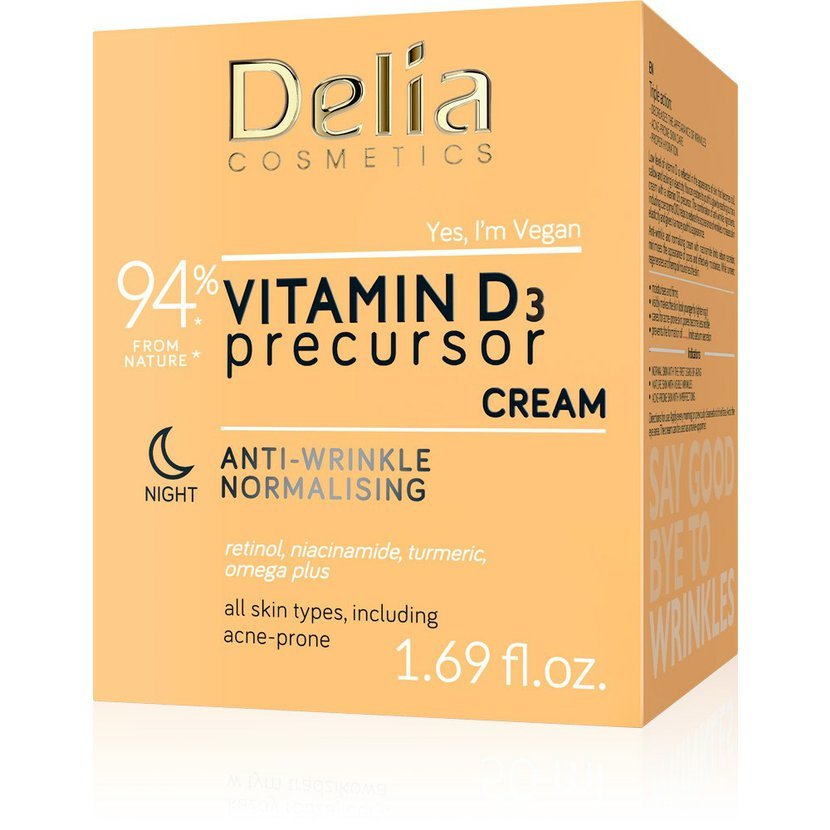Delia Cosmetics Normalizující noční krém proti vráskám Vitamin D3